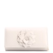 Clutch Flor Couro Off White - imagem 1