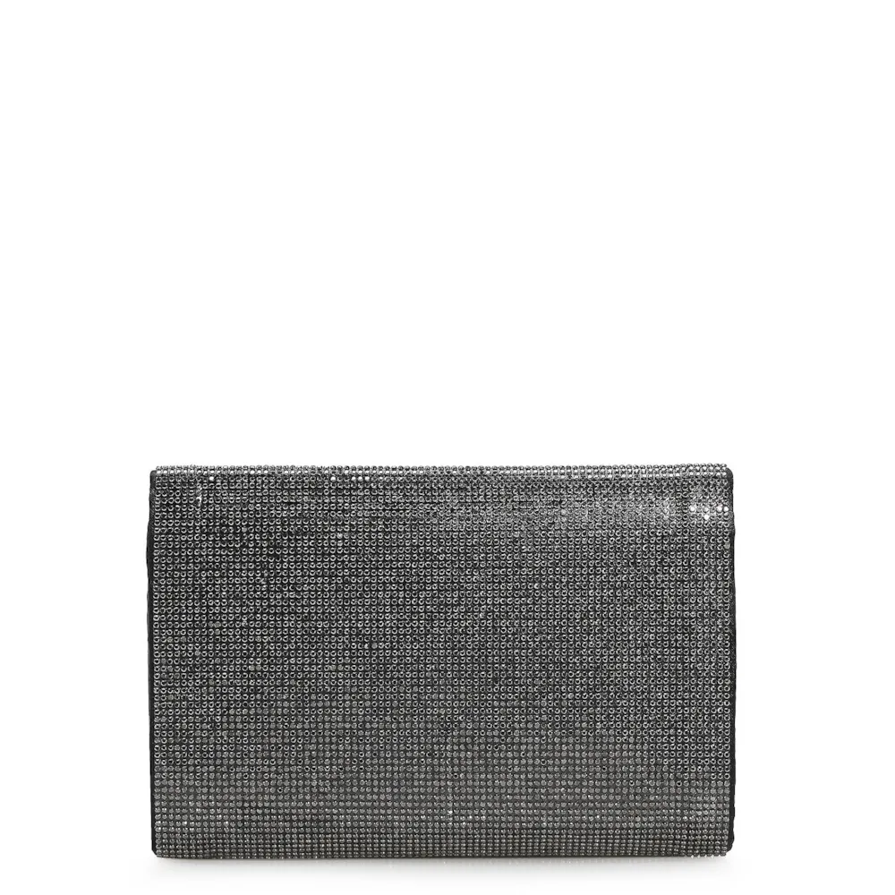 Clutch Strass Cetim Grafite - imagem 3
