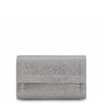 Clutch Strass Cetim Prata - imagem 1