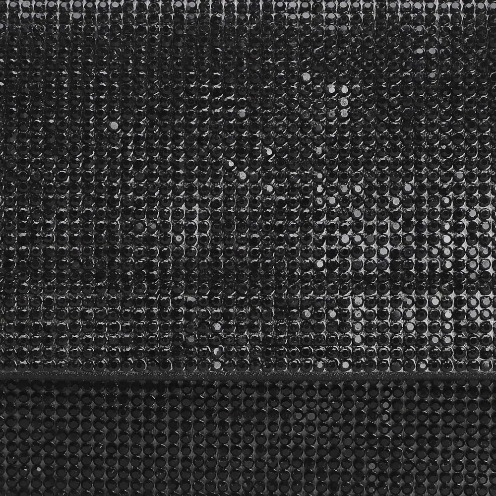 Clutch Strass Cetim Preto - imagem 5