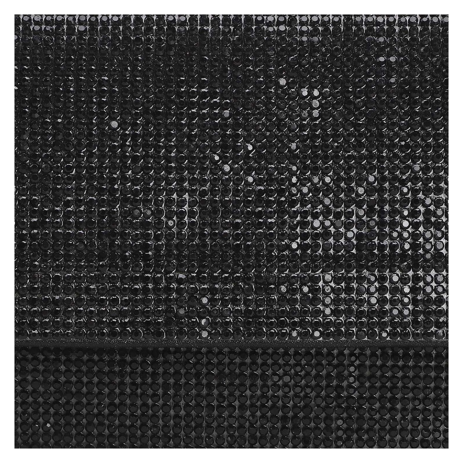 Clutch Strass Cetim Preto