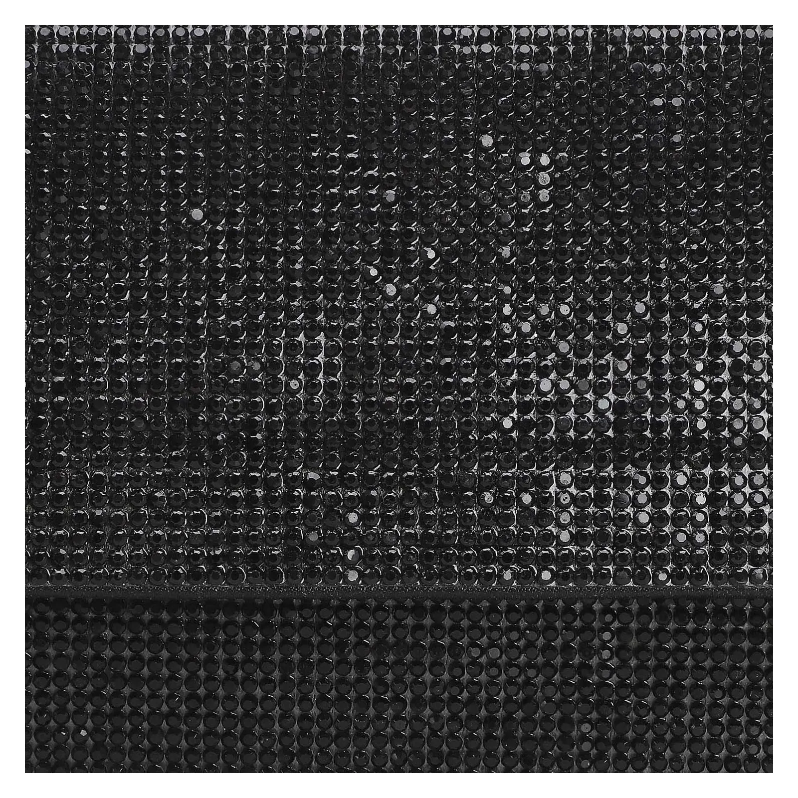 Clutch Strass Cetim Preto