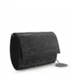 Clutch Strass Cetim Preto - imagem 2