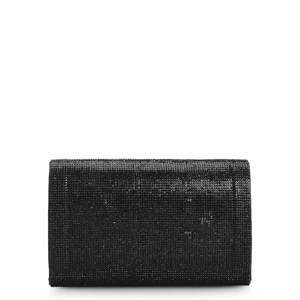Clutch Strass Cetim Preto - imagem 3