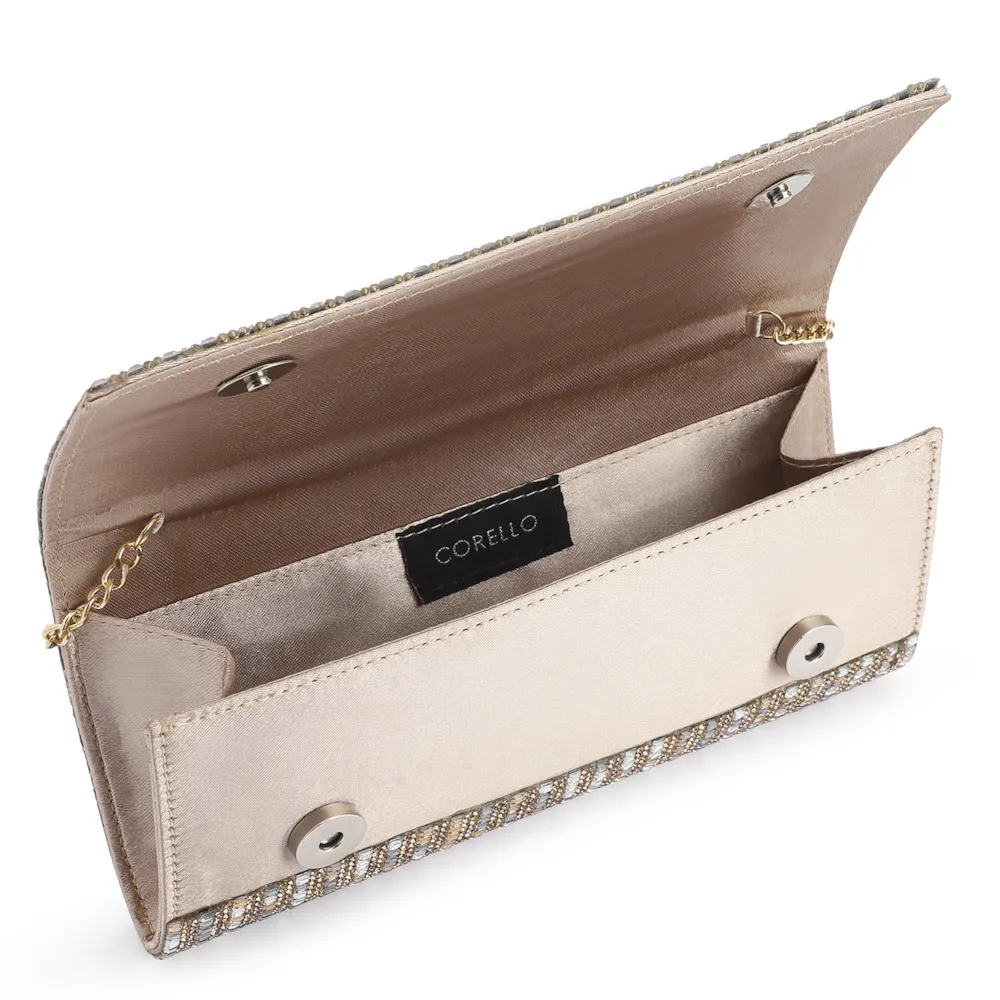 Clutch Strass Dourado/Prata - imagem 5