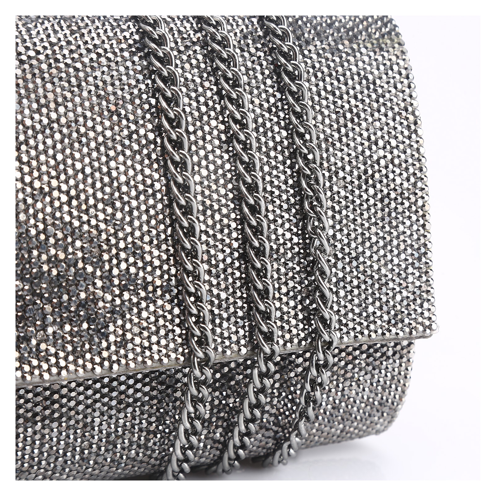 Clutch Strass Grafite
