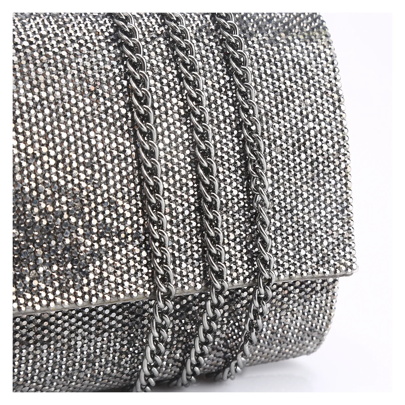 Clutch Strass Grafite