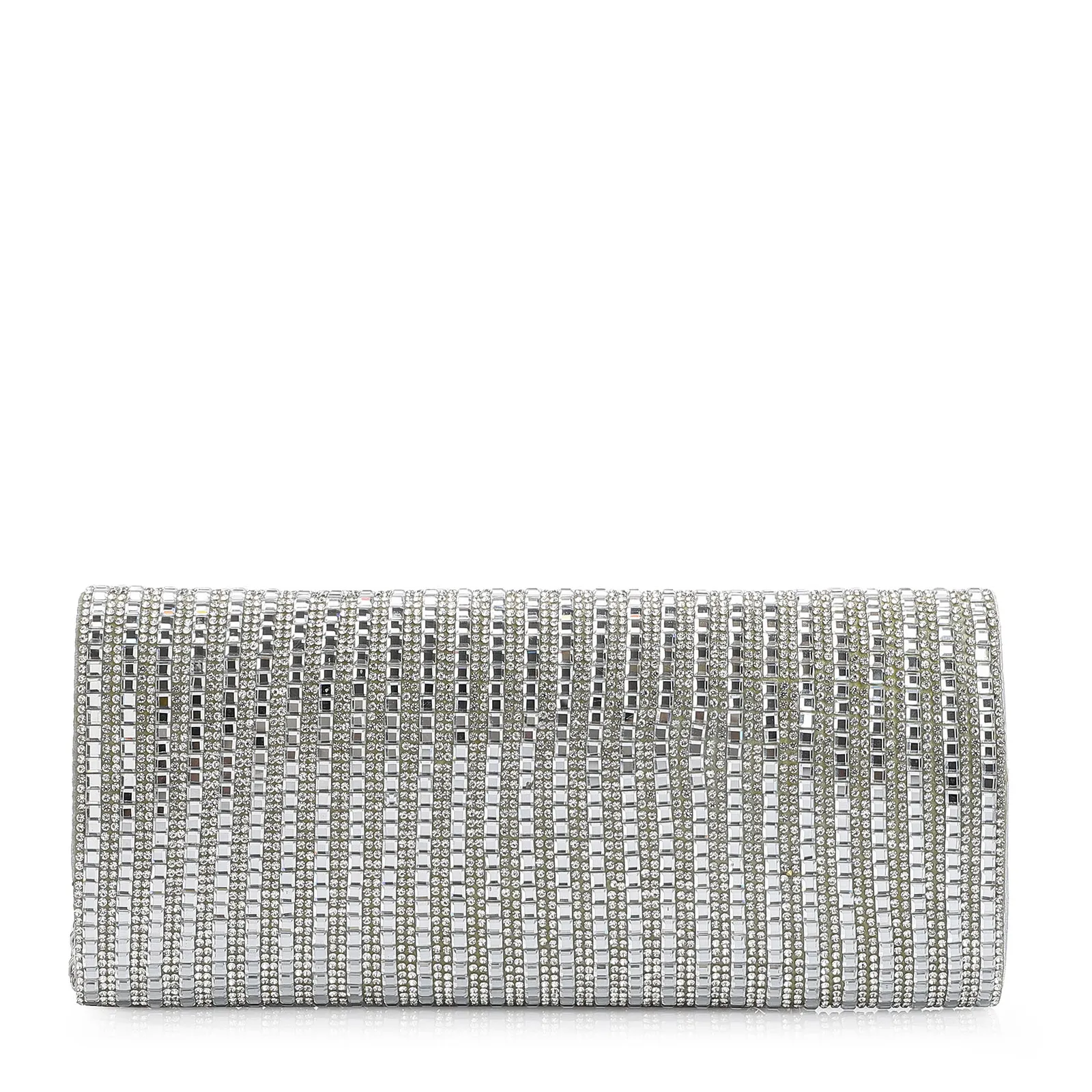 Clutch Strass Prata