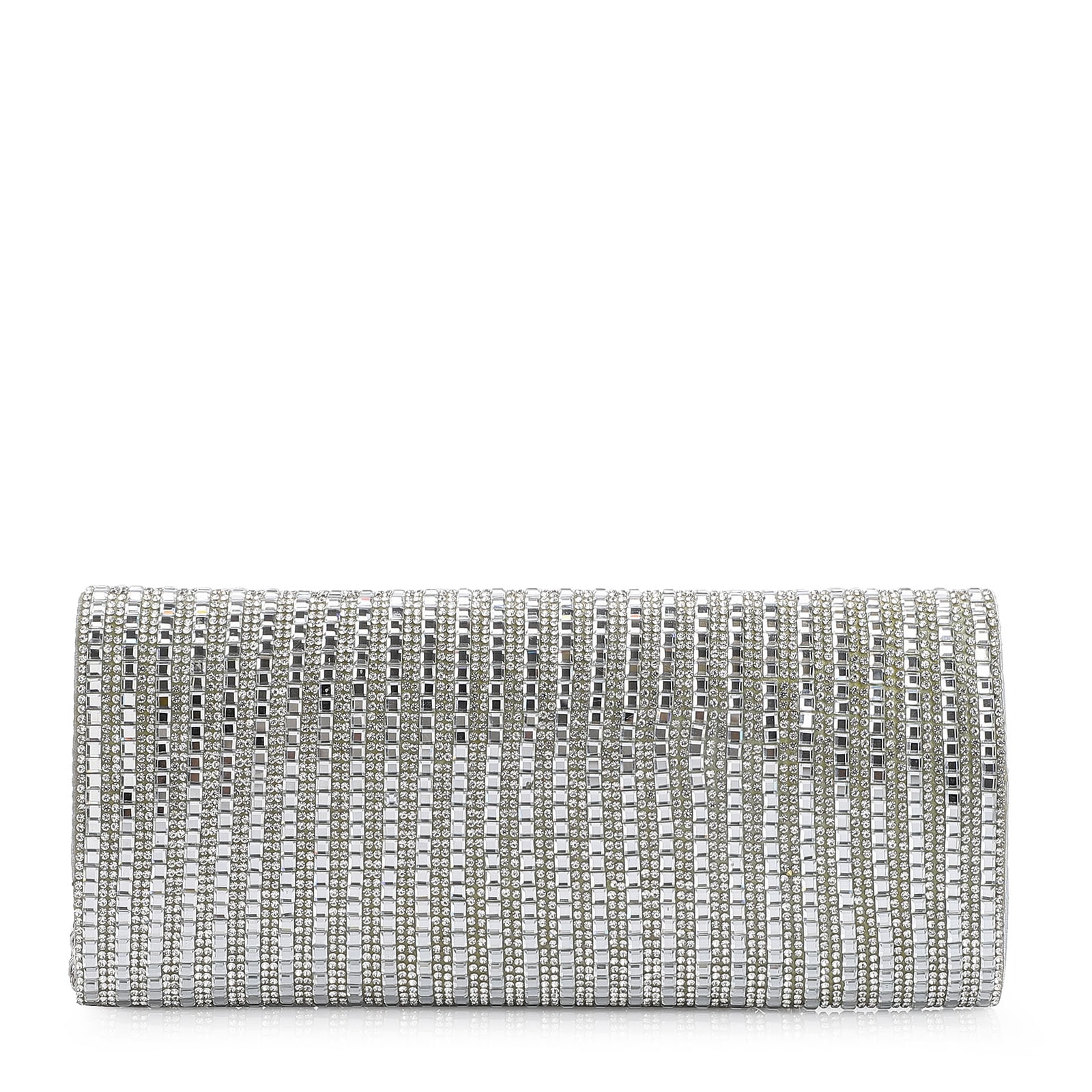 Clutch Strass Prata