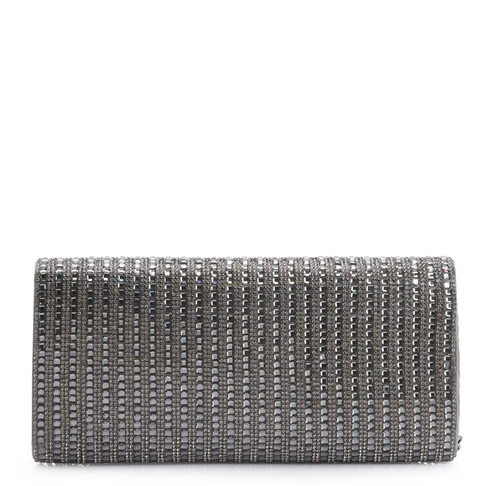 Clutch Strass Prata Grafite - imagem 4