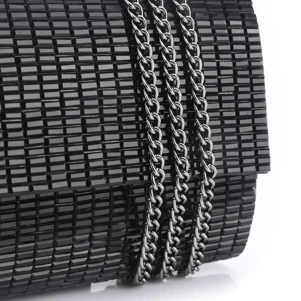 Clutch Strass Preto - imagem 6