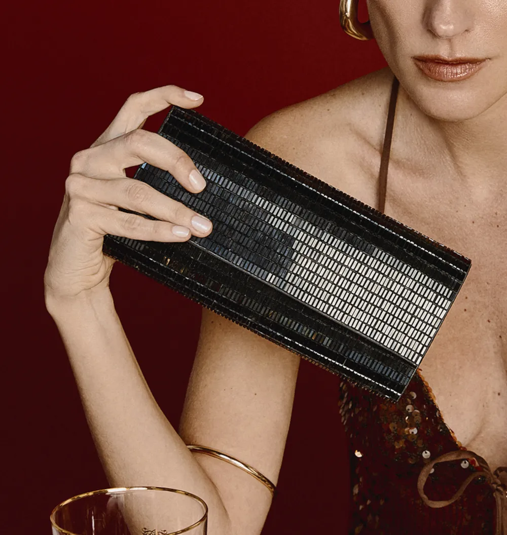 Clutch Strass Preto - imagem 2