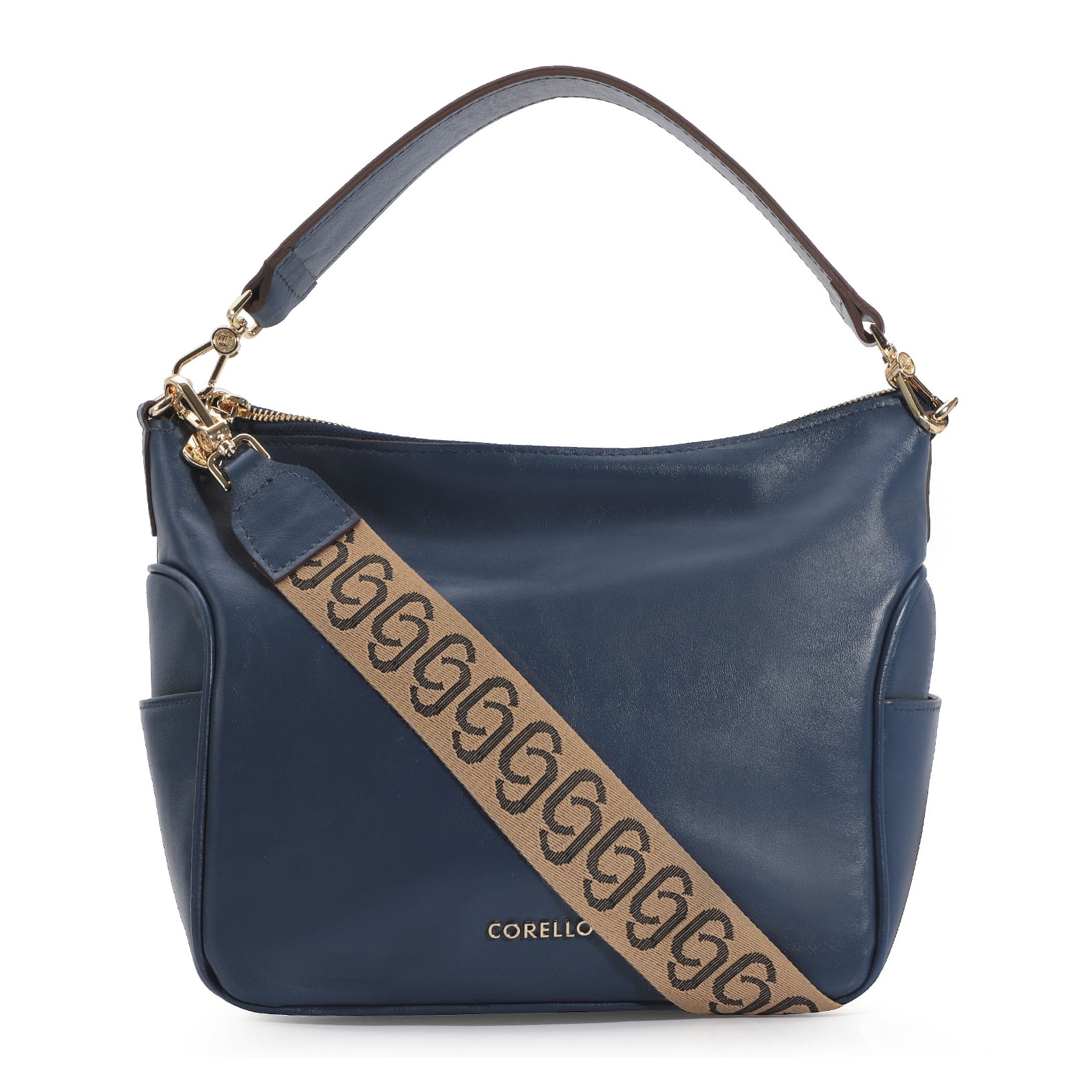 Hobo Couro Azul