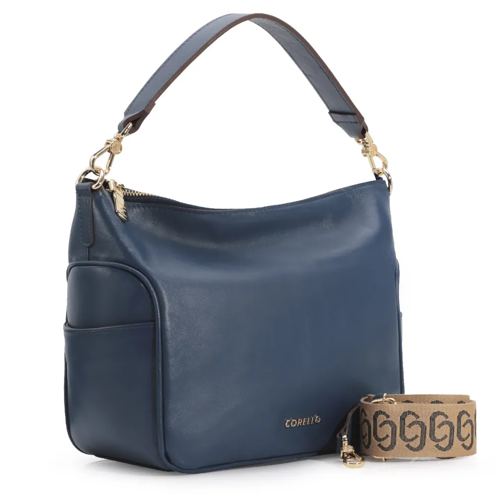 Hobo Couro Azul - imagem 2