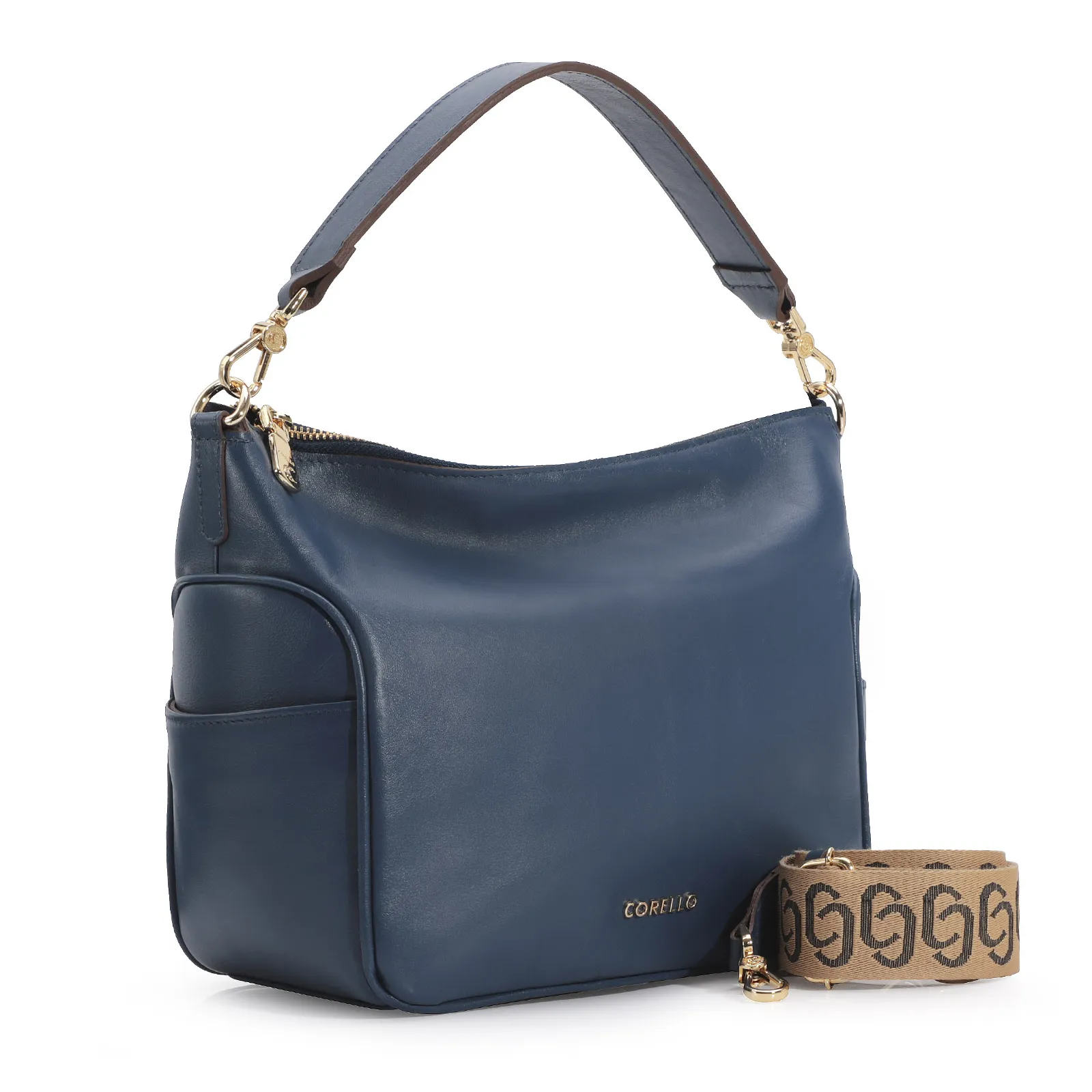 Hobo Couro Azul
