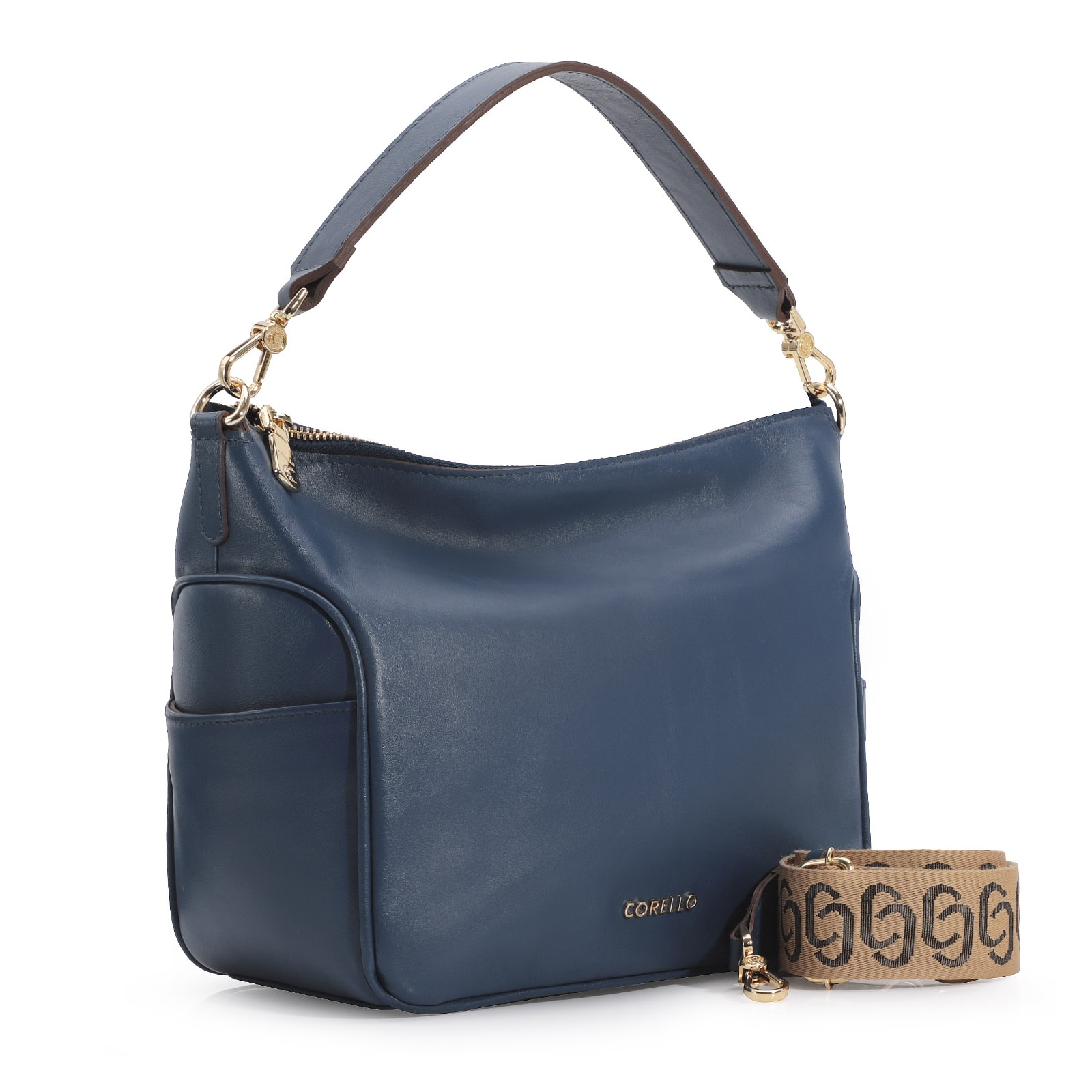 Hobo Couro Azul