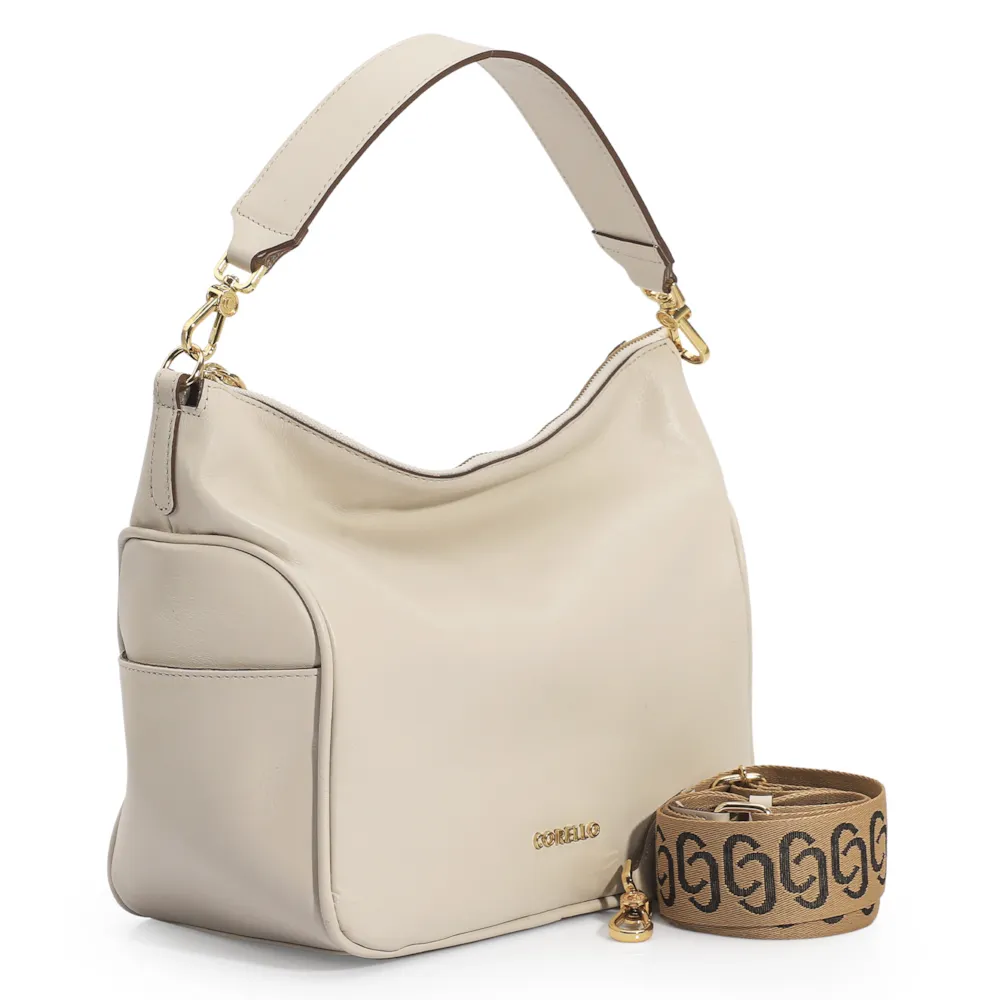 Hobo Couro Off White - imagem 2