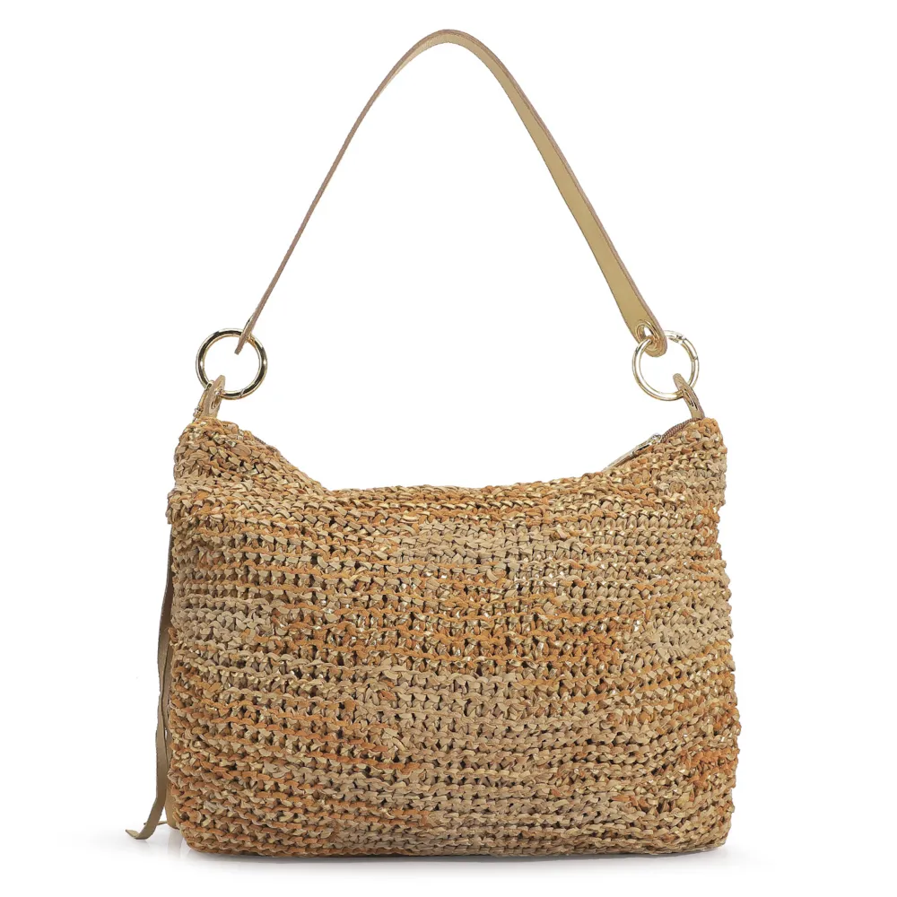 Hobo Tricot Caramelo/Bege - imagem 3