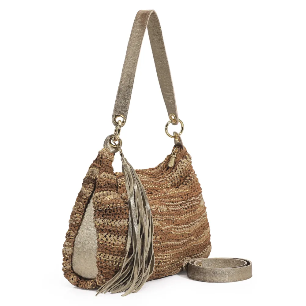 Hobo Tricot Caramelo/Champagne - imagem 2