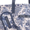 Kit Bolsa Sacola e Rasteirinha Alt Azul Paisley - imagem 6