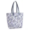 Kit Bolsa Sacola e Rasteirinha Alt Azul Paisley - imagem 2