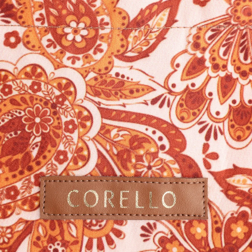 Kit Bolsa Sacola e Rasteirinha Alt Paisley Marrom/Off White - imagem 6