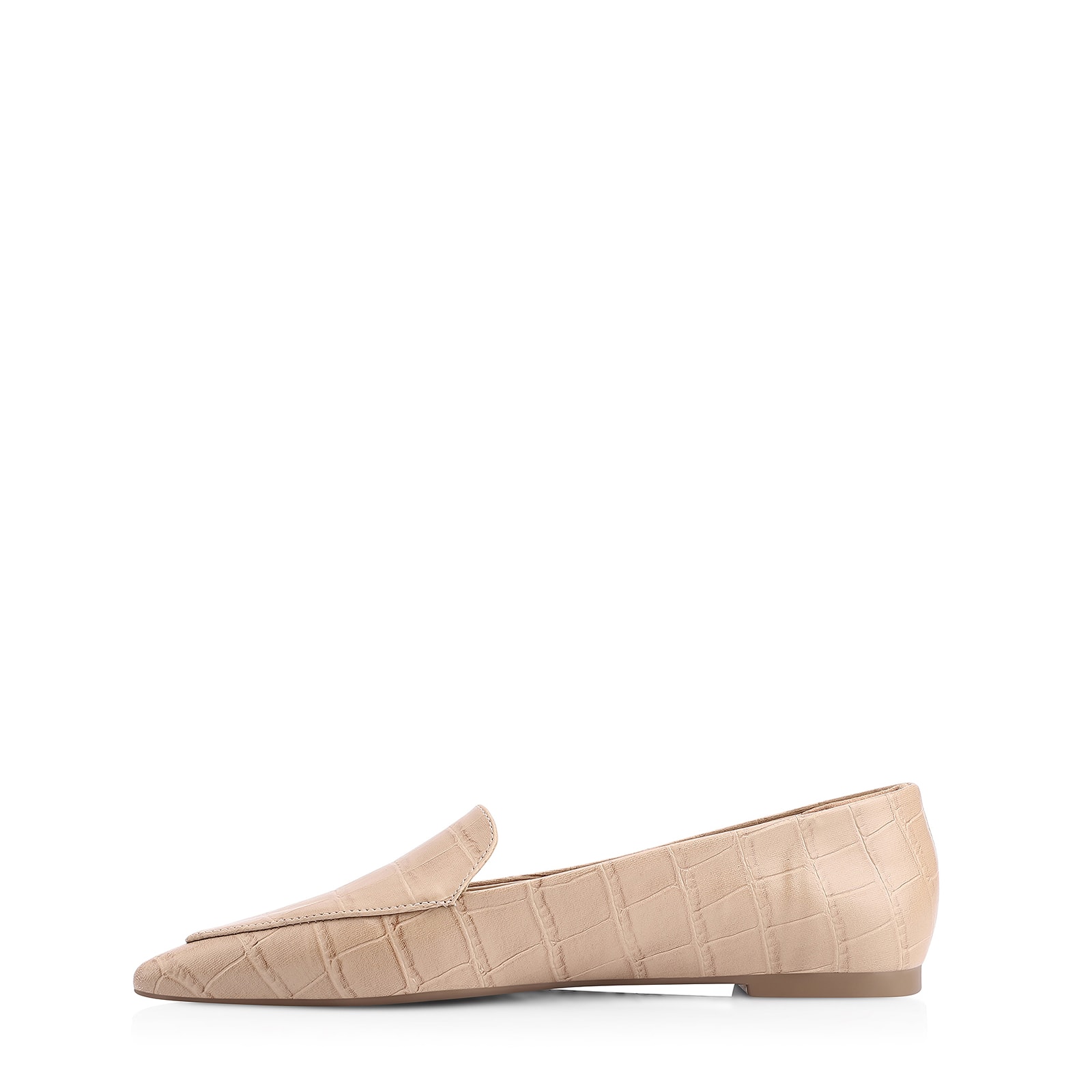 Mocassim Alt Croco Bege