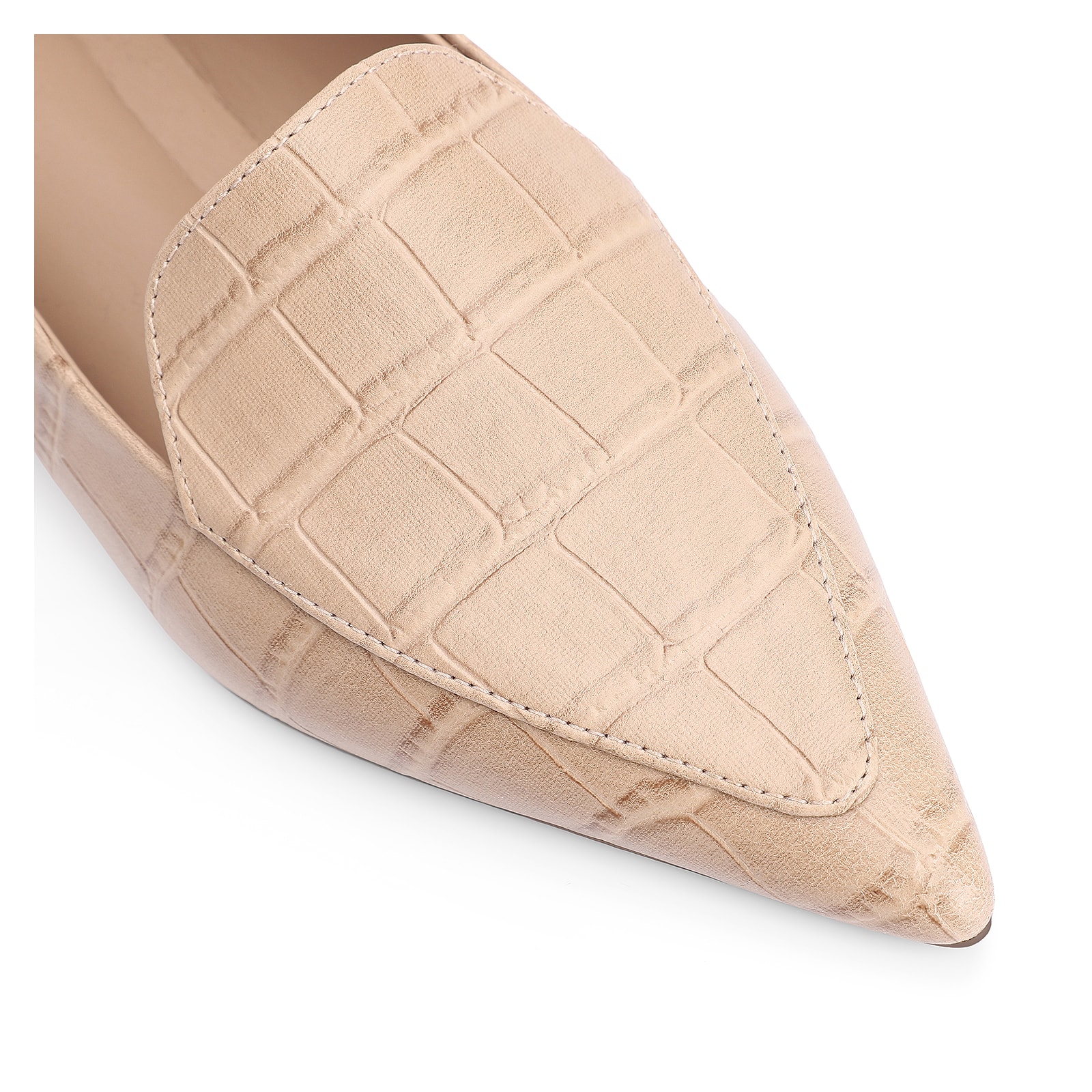 Mocassim Alt Croco Bege