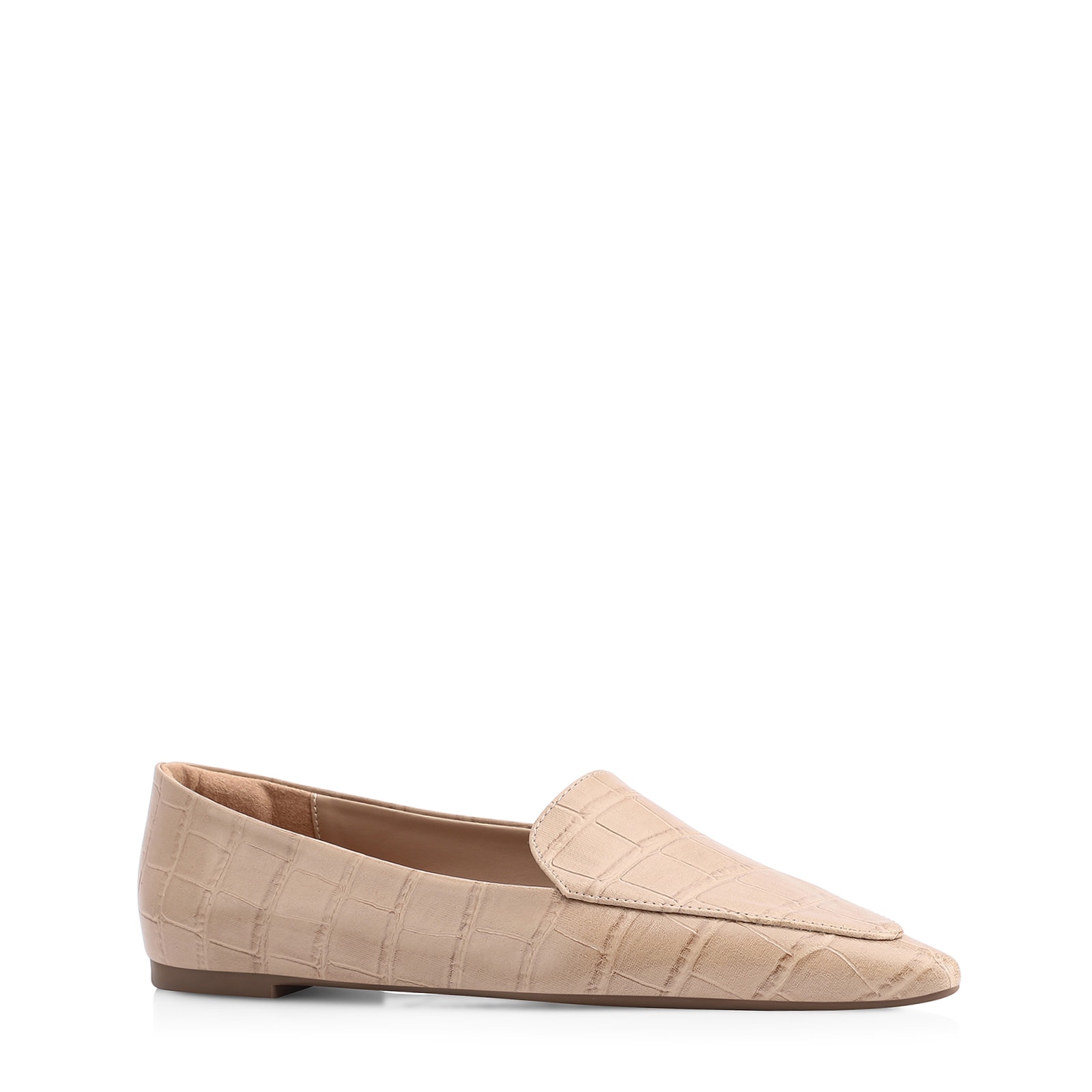 Mocassim Alt Croco Bege