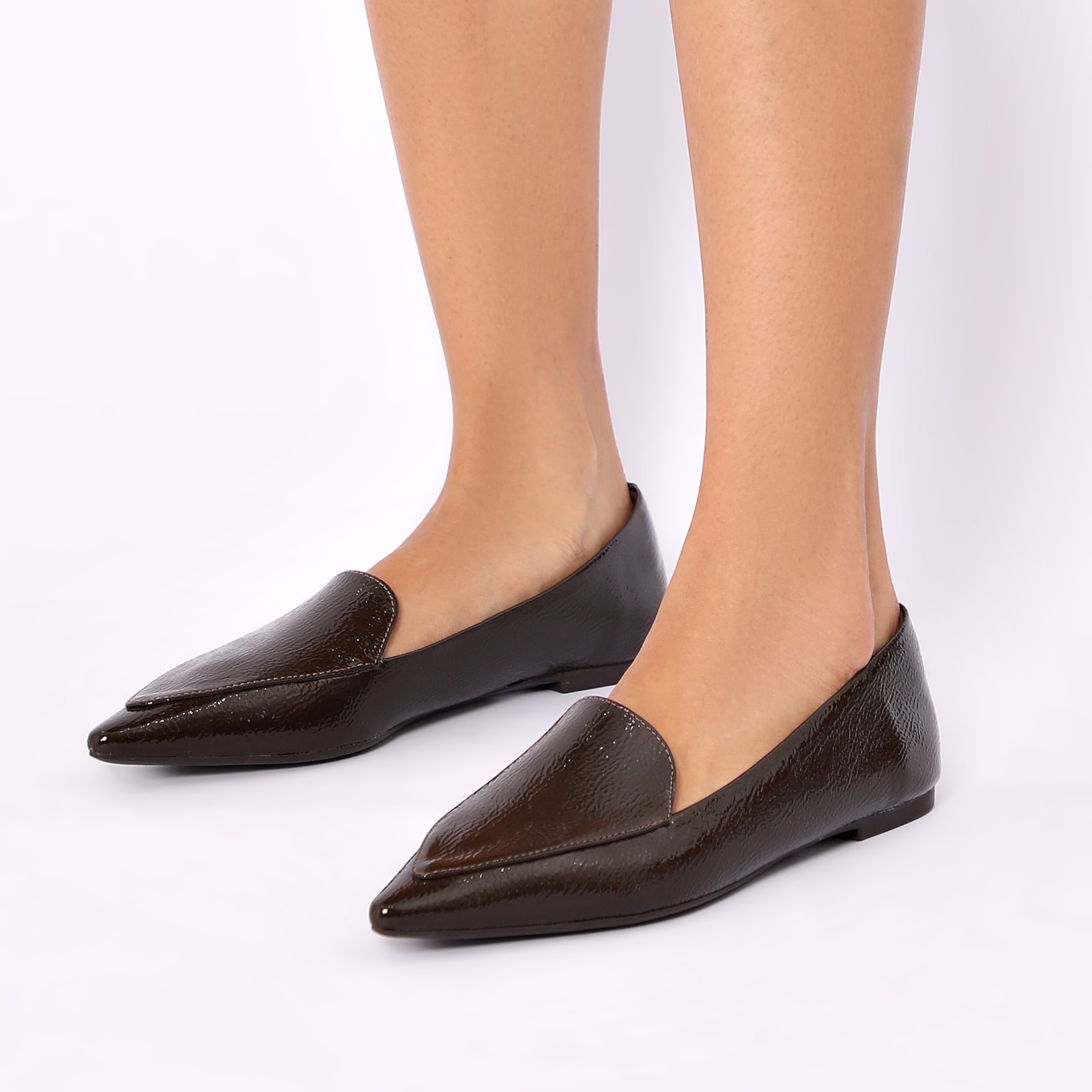 Mocassim Alt Verniz Marrom Escuro