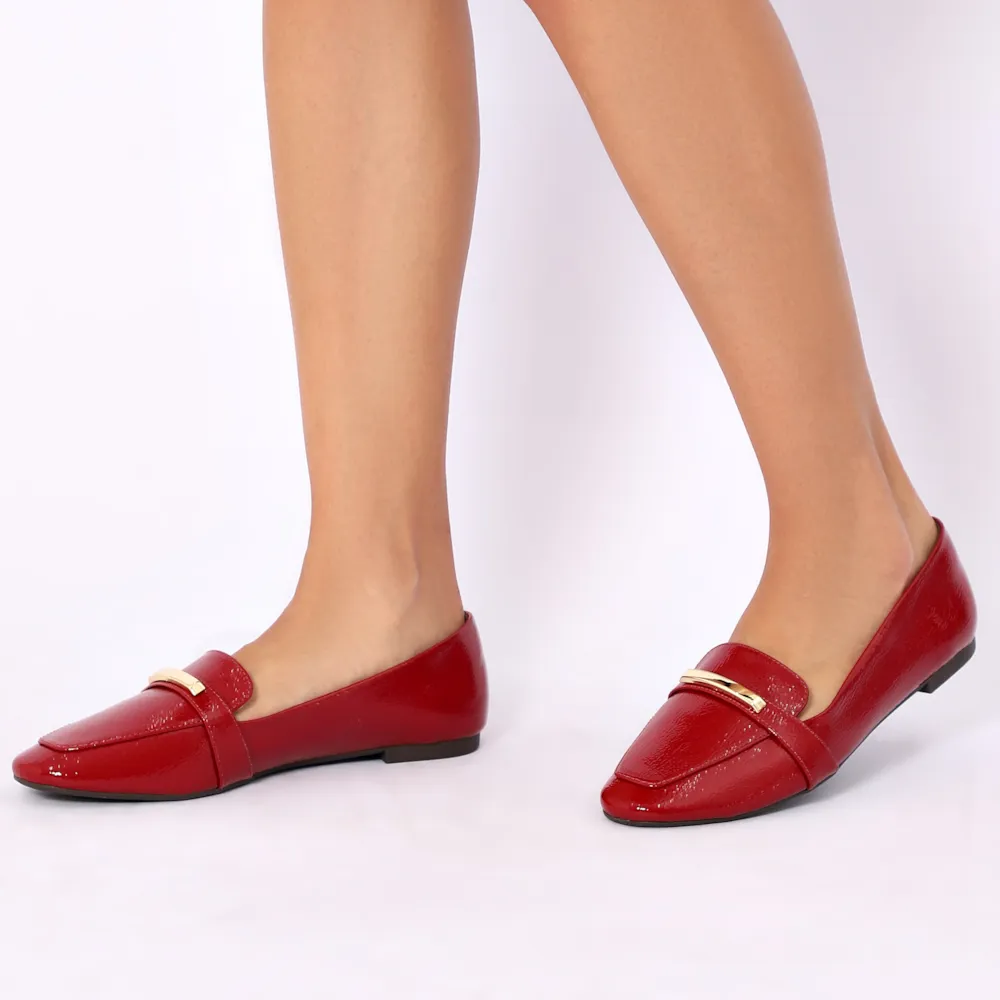 Mocassim Alt Verniz Vermelho - imagem 2