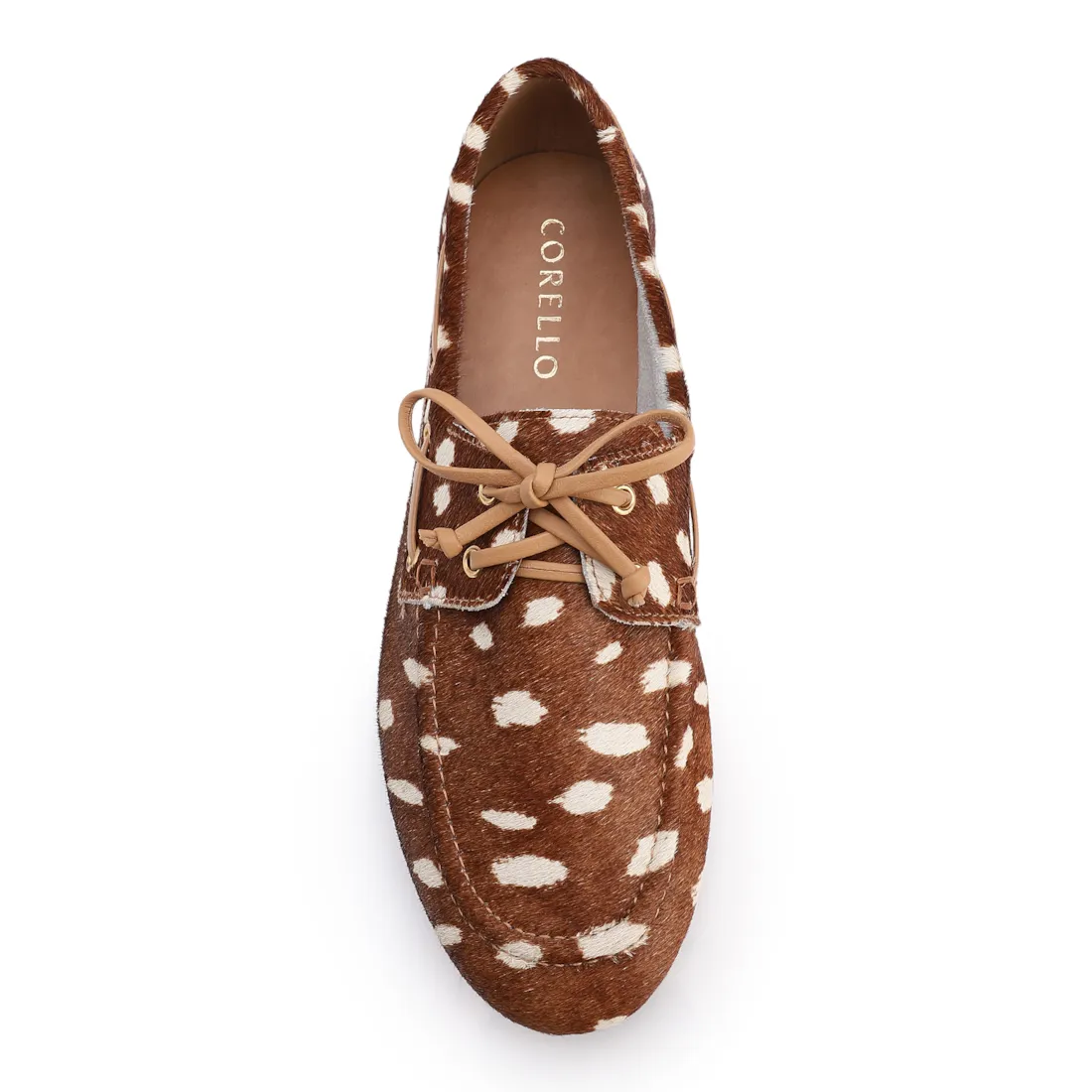 Mocassim Animal Print Couro Pelo Amarração - foto 6