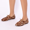 Mocassim Animal Print Couro Pelo Amarração - imagem 2