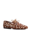 Mocassim Animal Print Couro Pelo Amarração - imagem 1