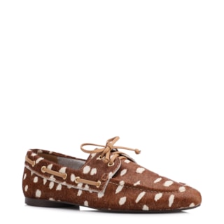 AniMal Print Couro Pelo Amarração