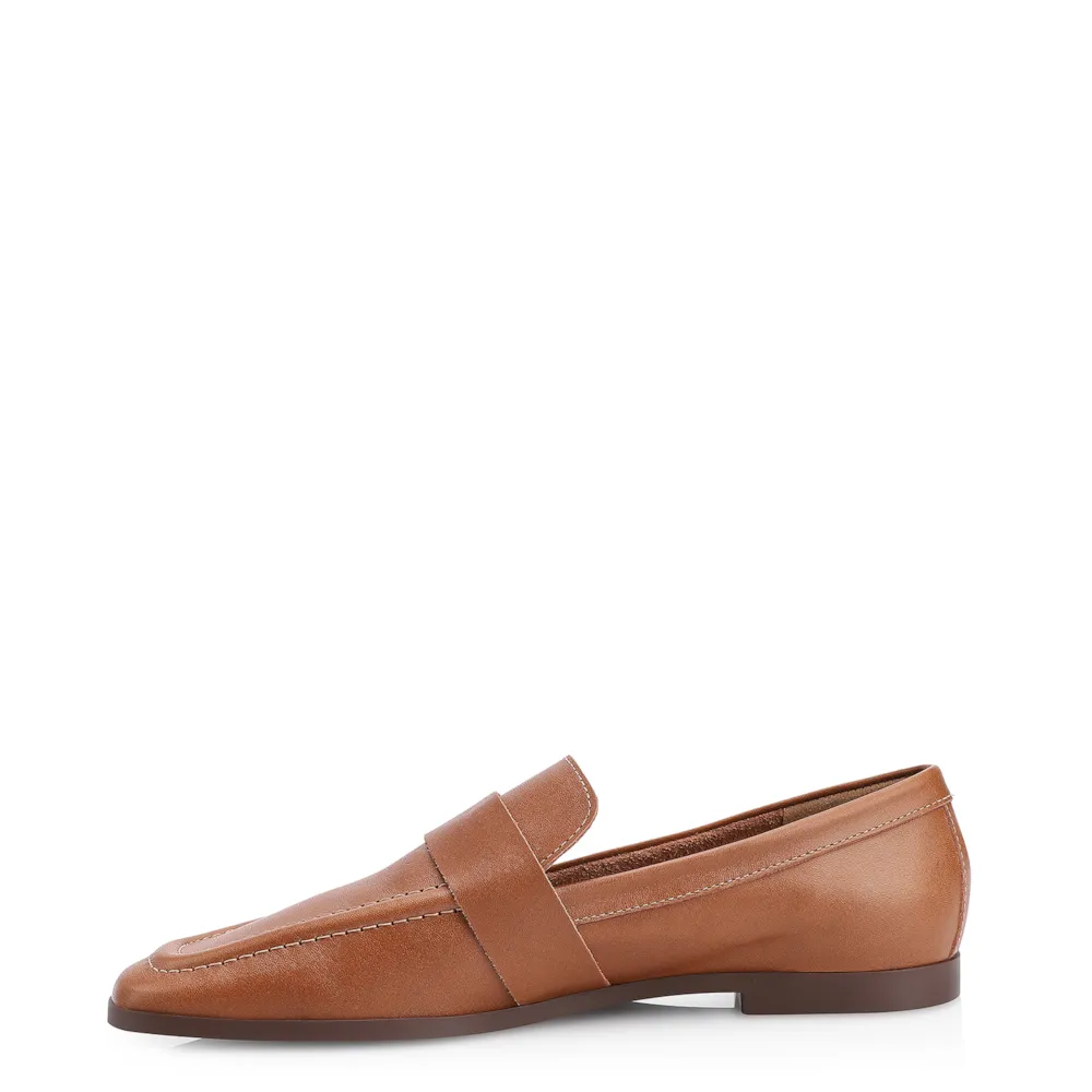 Mocassim Argola Couro Marrom Rebites - imagem 4