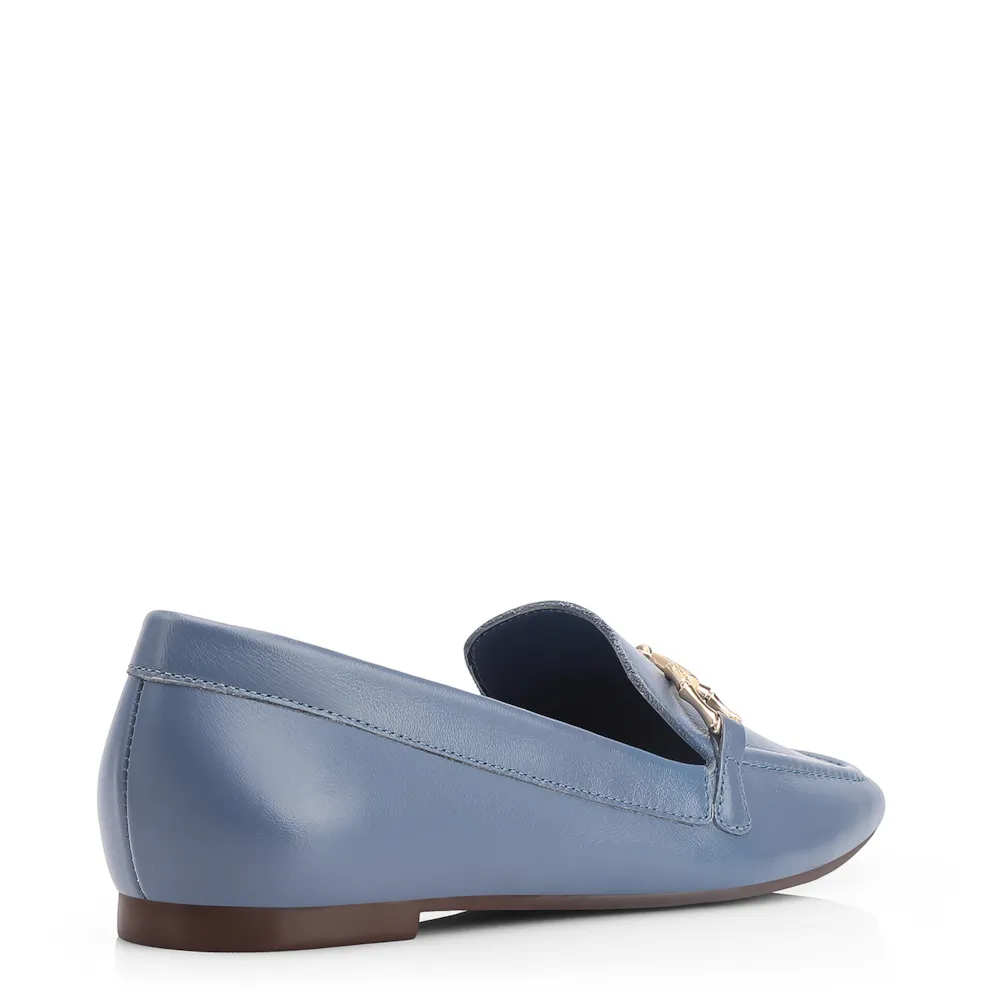 Mocassim Bridão Couro Azul - imagem 4