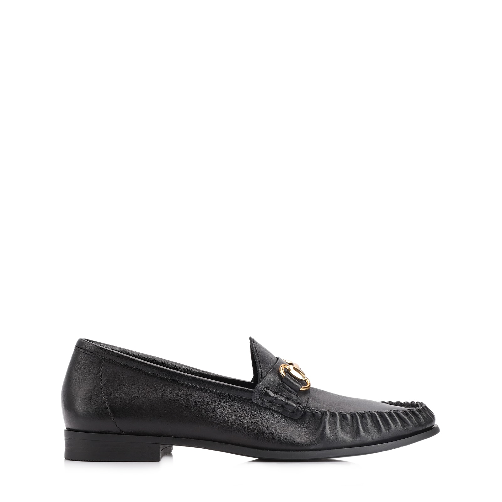 Mocassim Bridão Couro Preto
