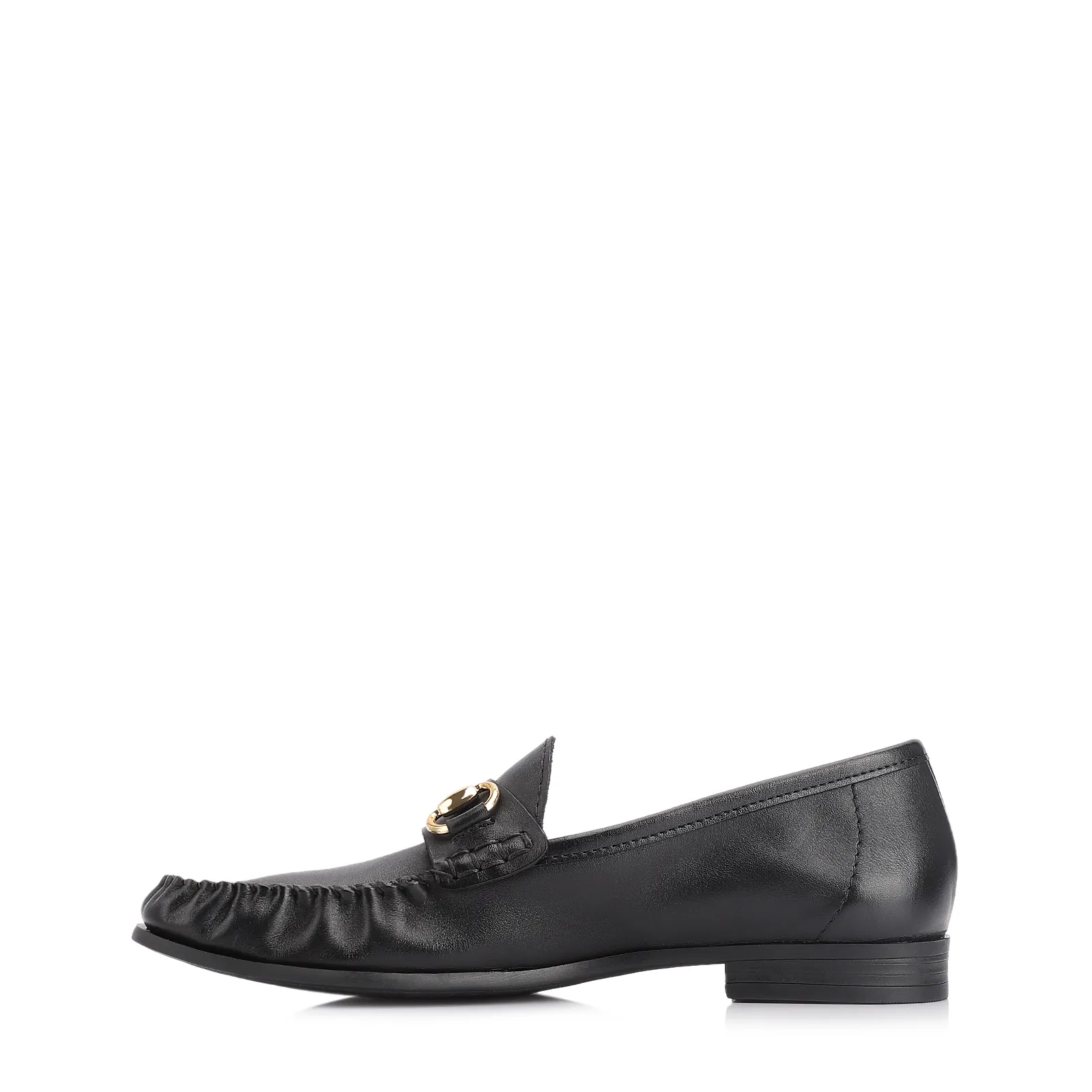 Mocassim Bridão Couro Preto