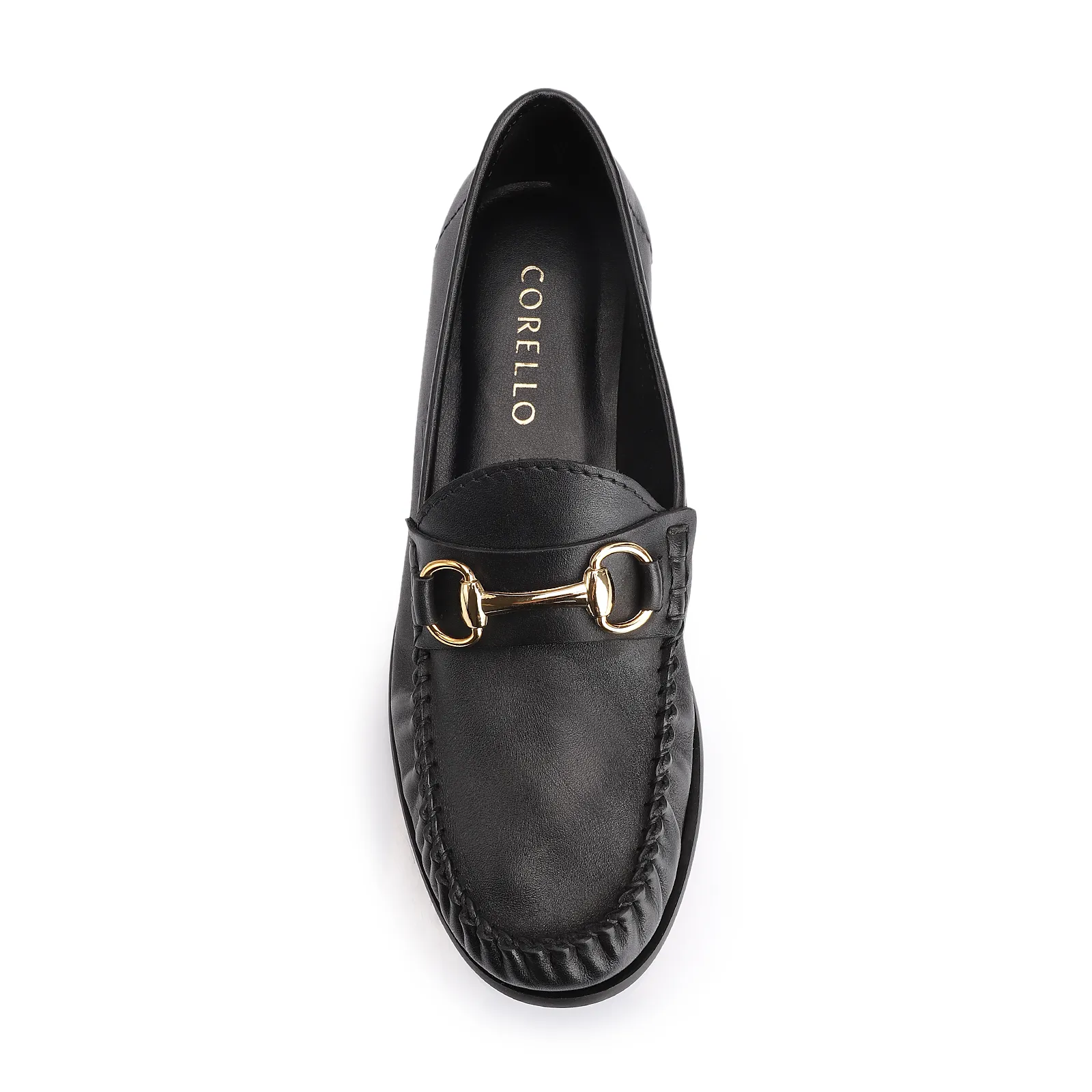 Mocassim Bridão Couro Preto