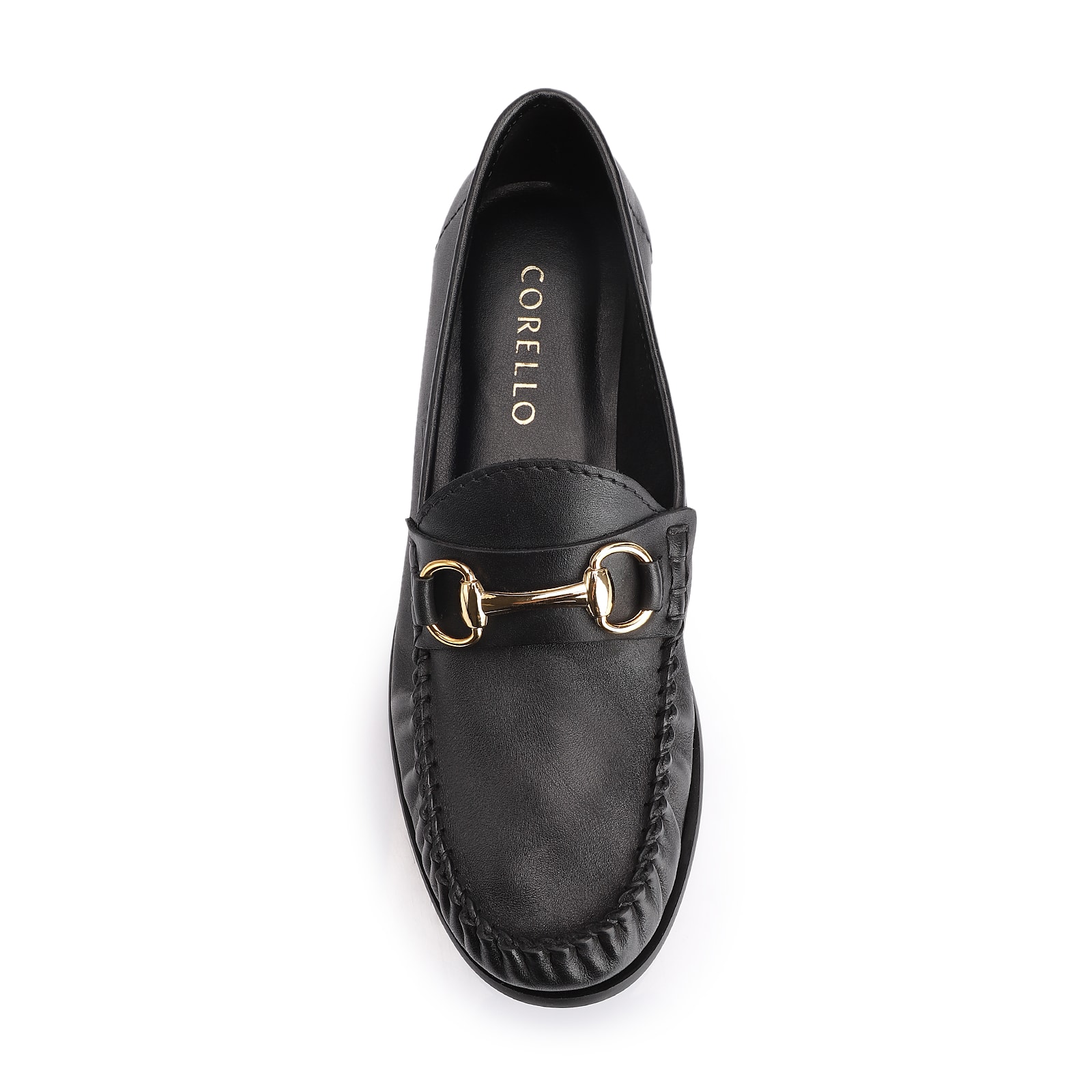 Mocassim Bridão Couro Preto