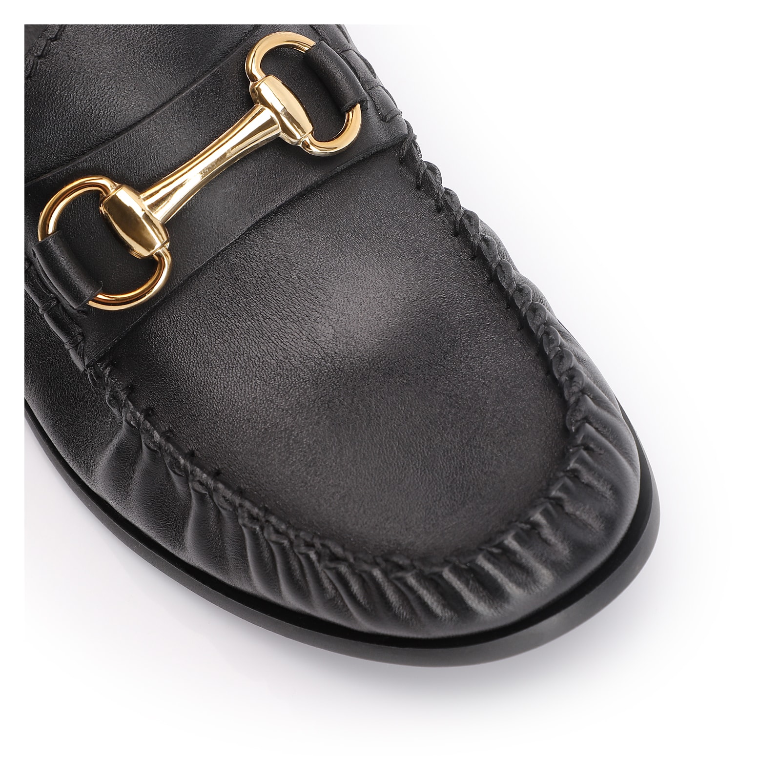 Mocassim Bridão Couro Preto