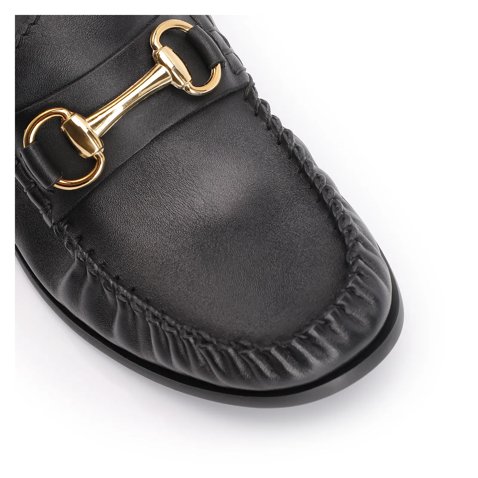 Mocassim Bridão Couro Preto