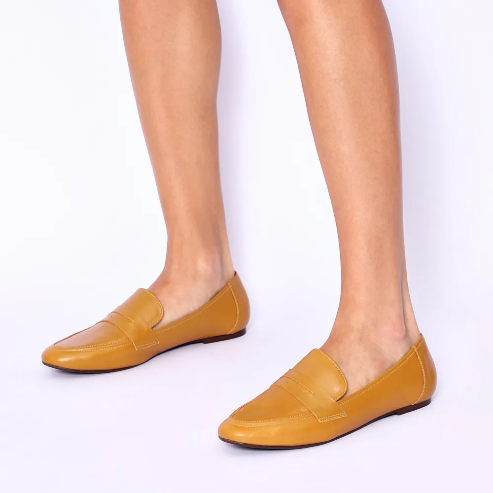 Mocassim Couro Amarelo - imagem 2