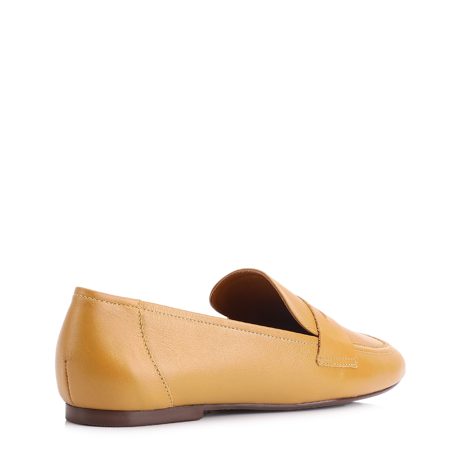 Mocassim Couro Amarelo