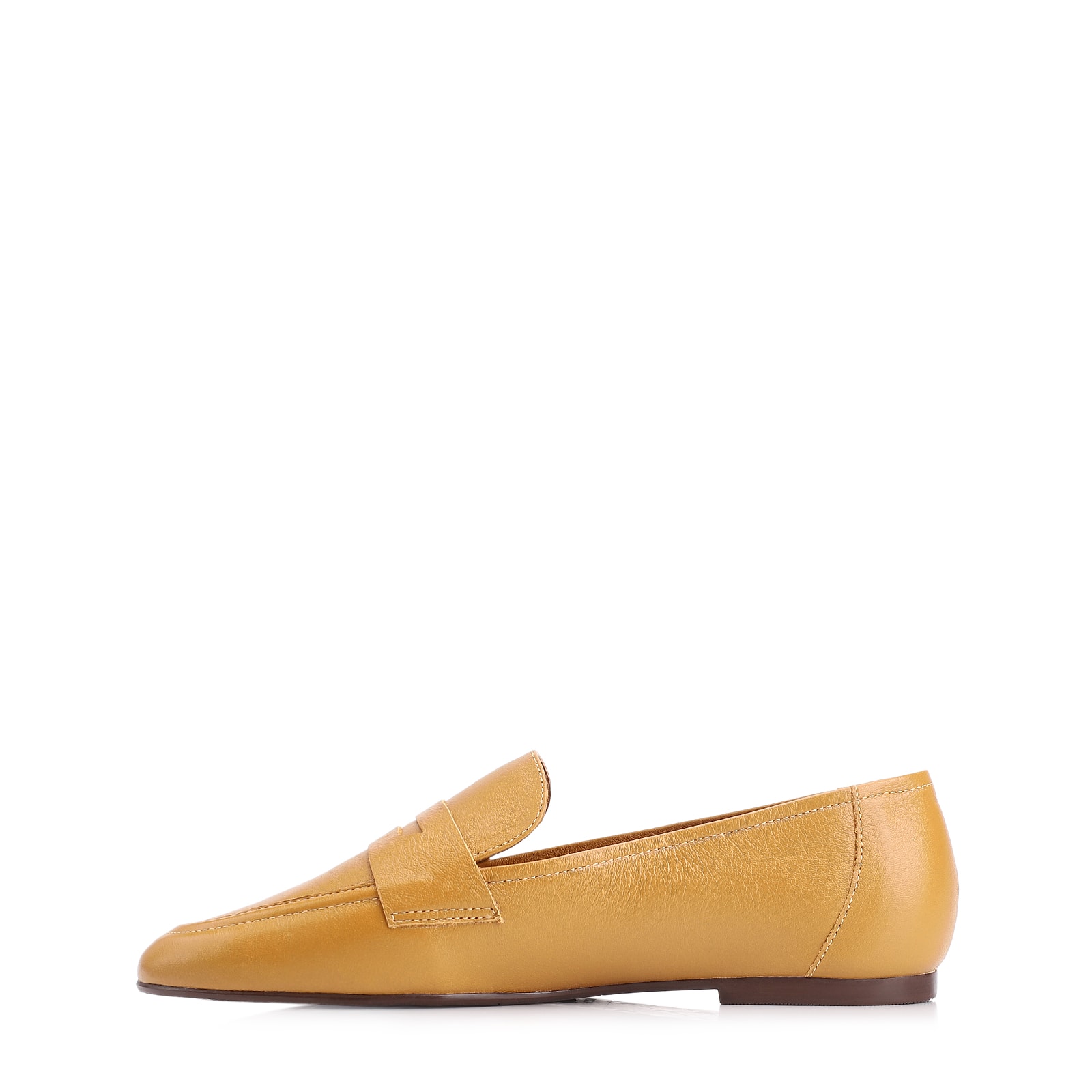 Mocassim Couro Amarelo