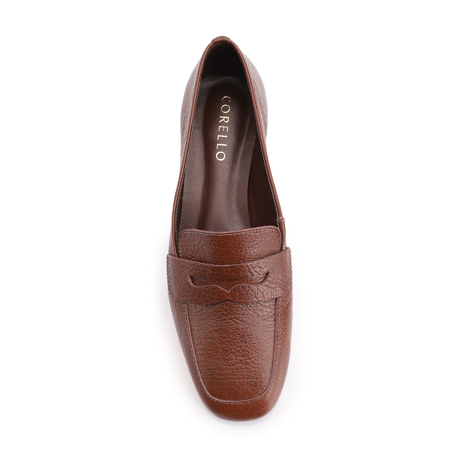 Mocassim Couro Antique Marrom