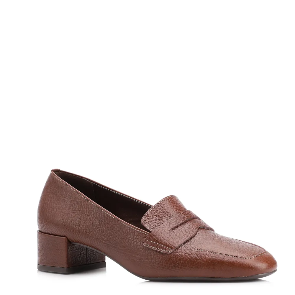 Mocassim Couro Antique Marrom