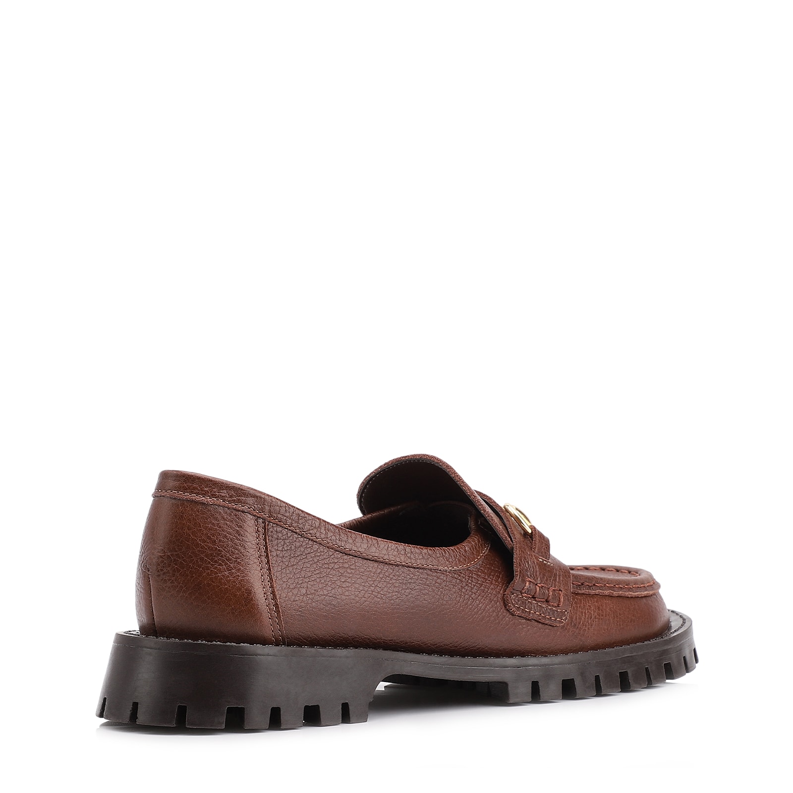 Mocassim Couro Antique Marrom