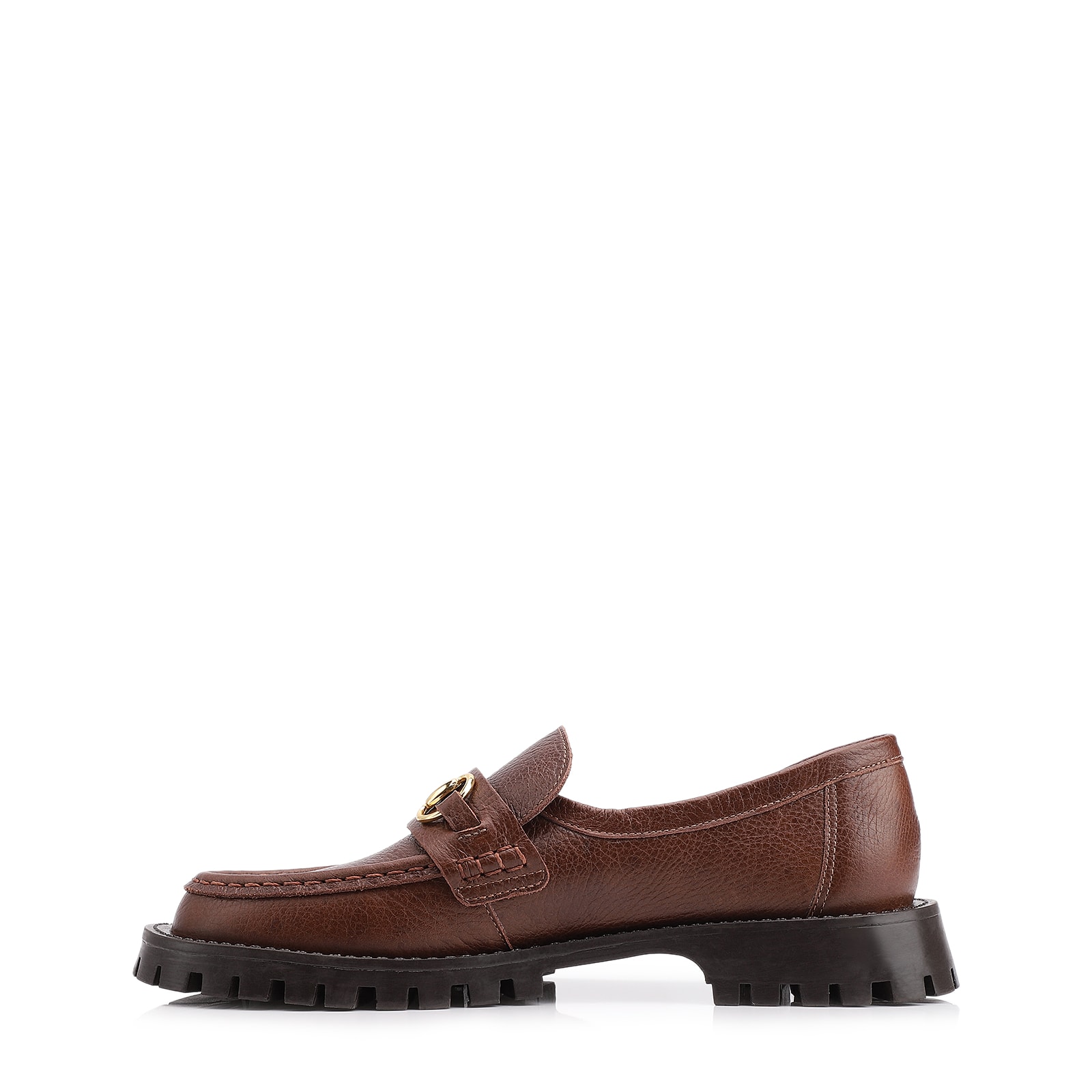 Mocassim Couro Antique Marrom
